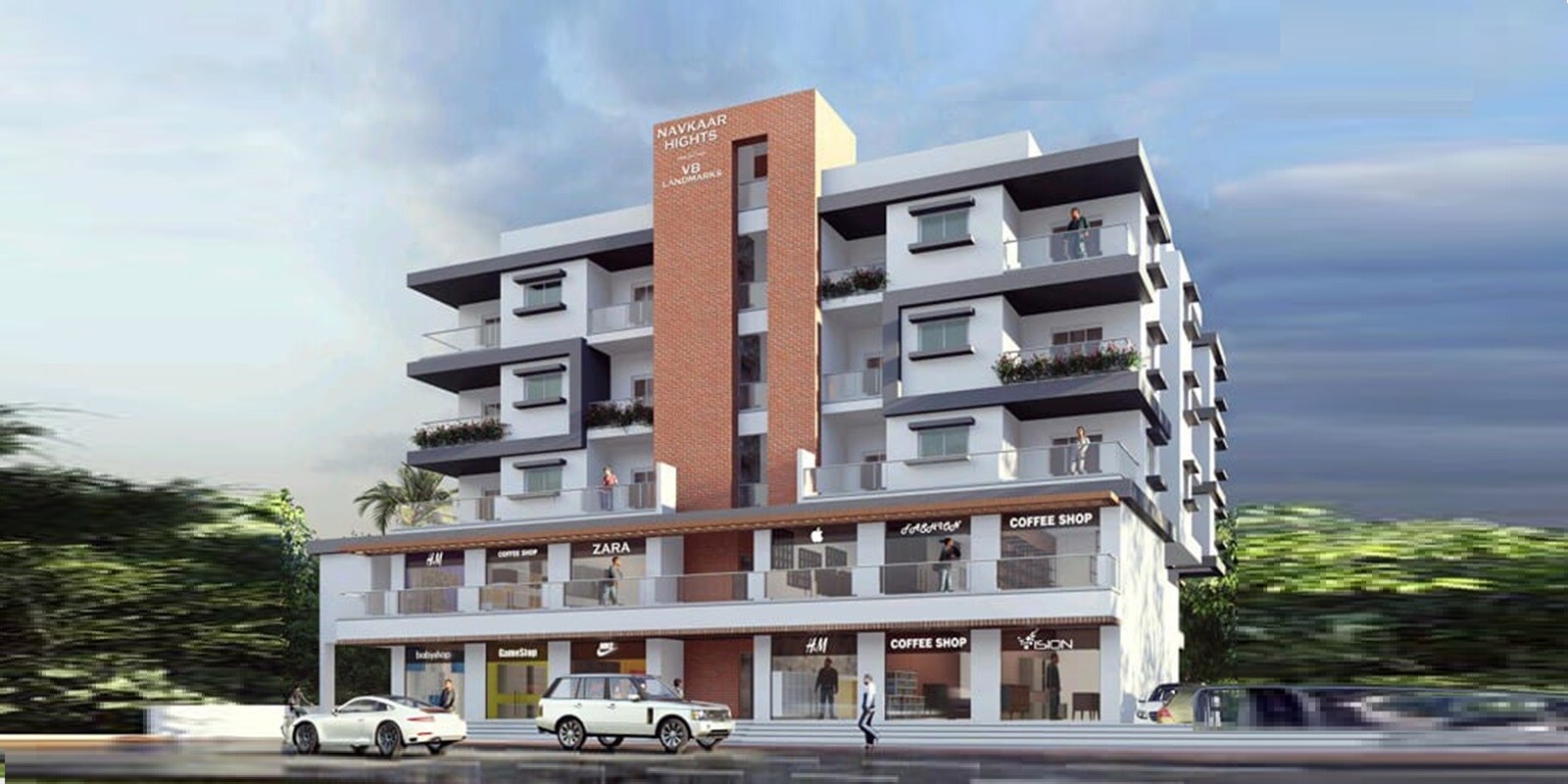 VB Navkar Height residential project in Ale