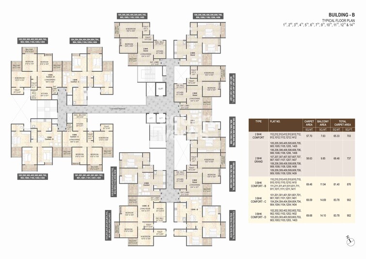 Ved Mangalam Melizma Floor Plans