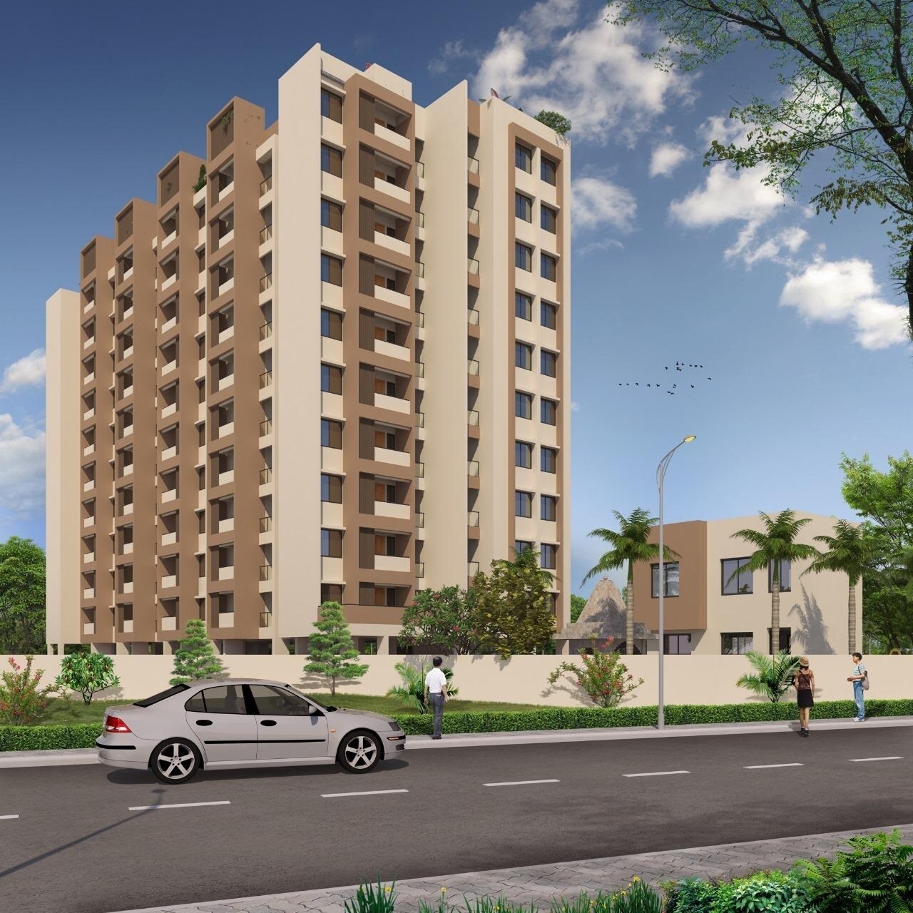 Vedant Abharan Apartment Exteriors
