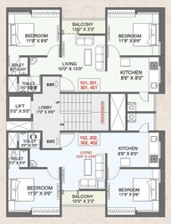 Vedanti Orchid Floor Plans