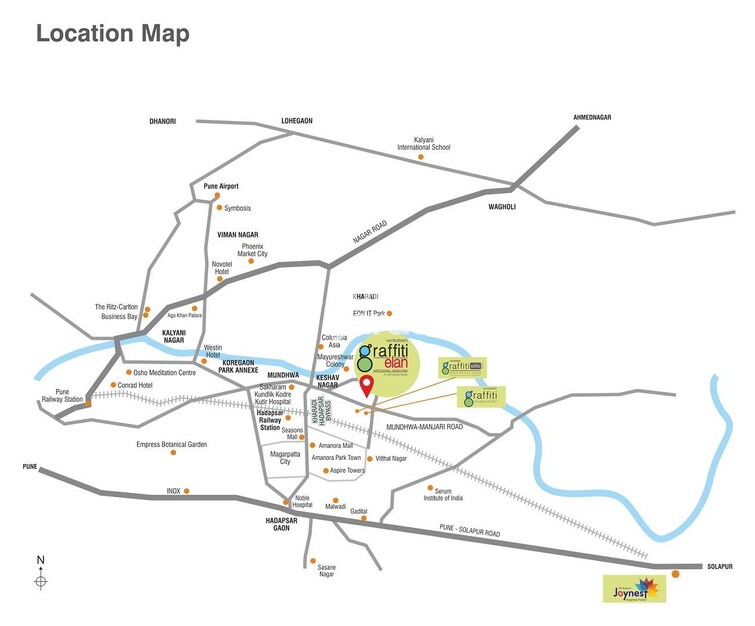 Venkatesh Graffiti Elan Location Image