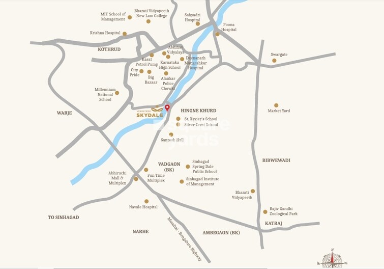 Venkatesh Skydale Phase 3 Location Image