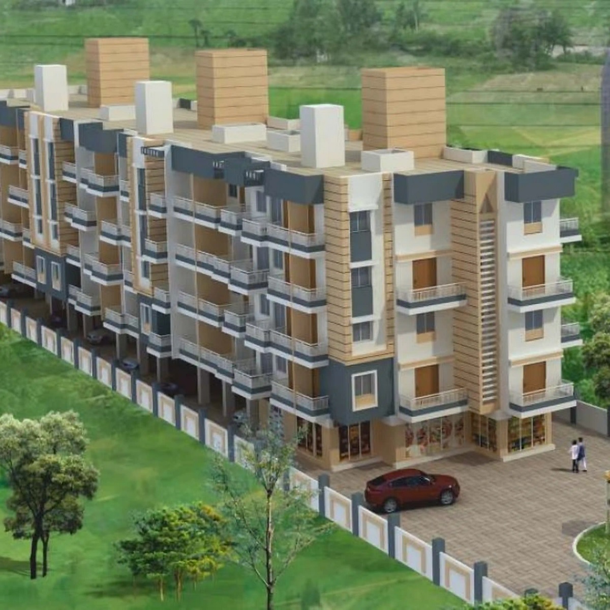 Venkatesh Solid Apartment Exteriors