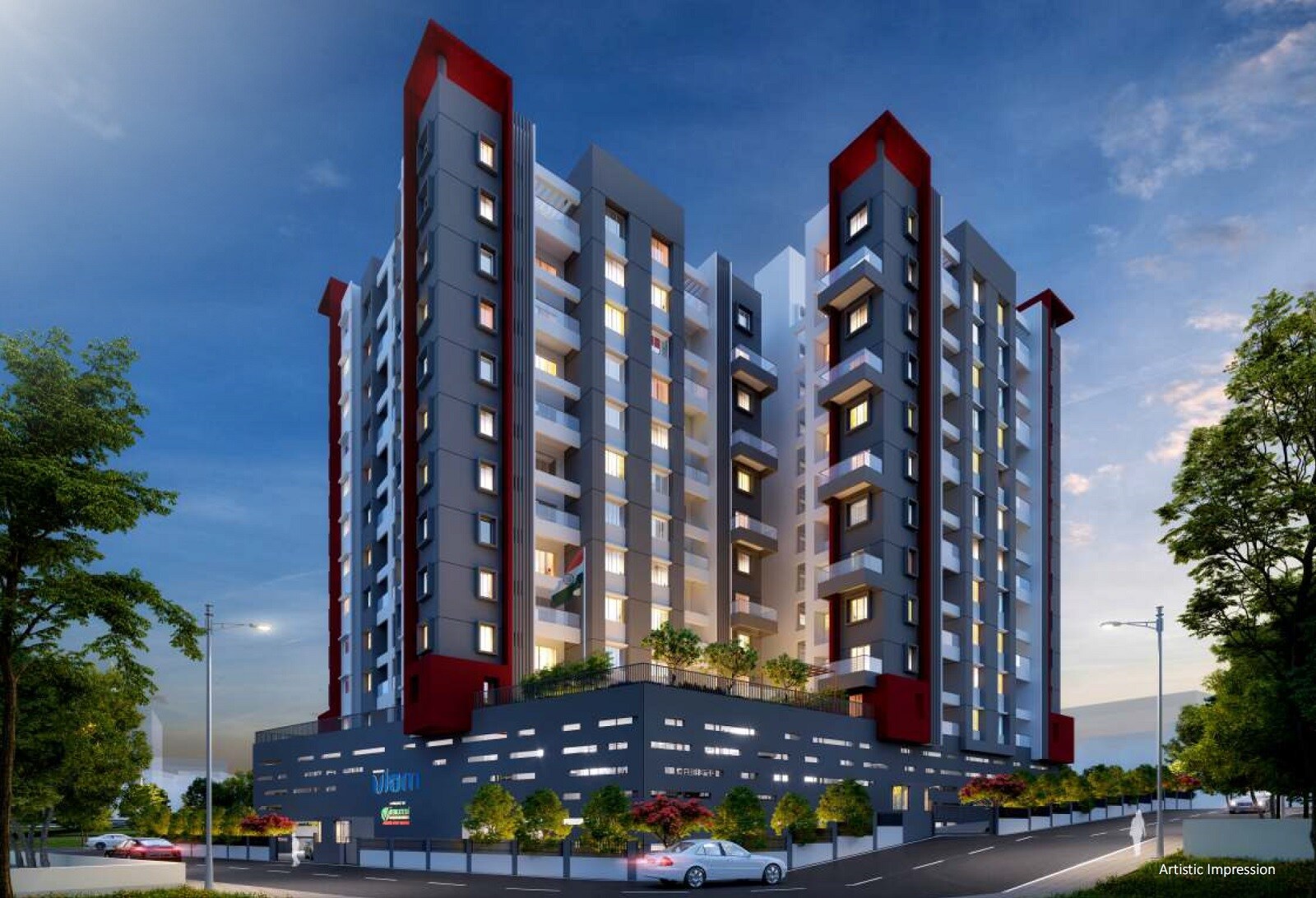 Venkatesh Viom Apartment Exteriors 2