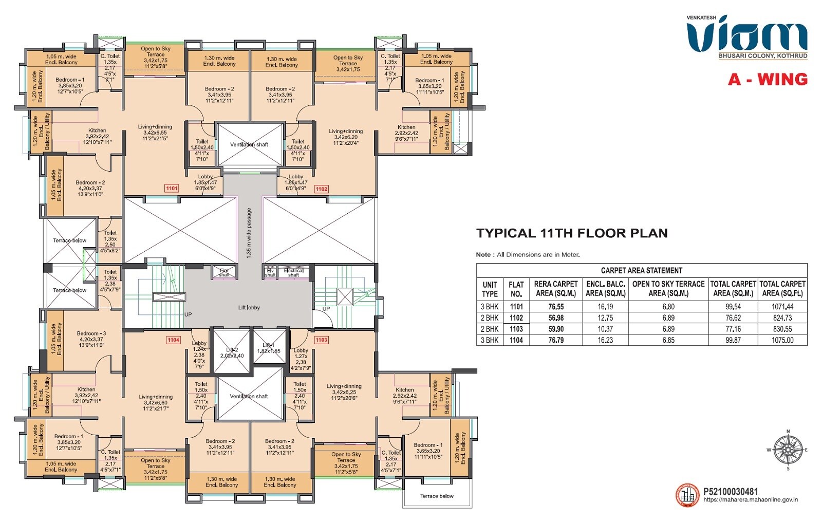 Venkatesh Viom Floor Plans 1