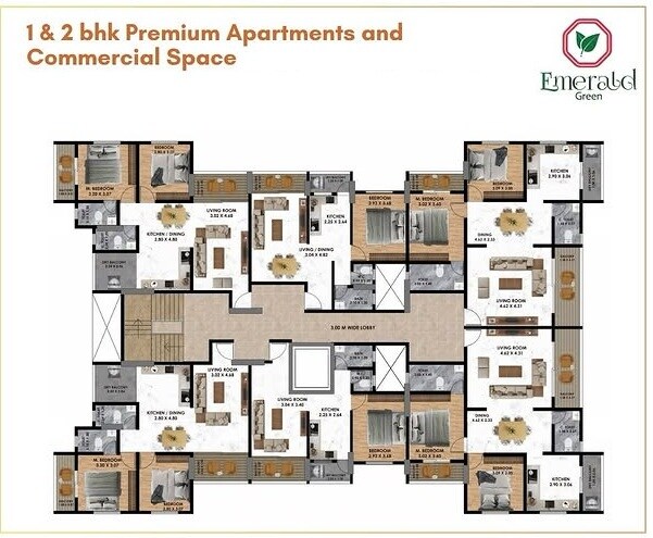 Venkateshwara Emerald Green Floor Plans