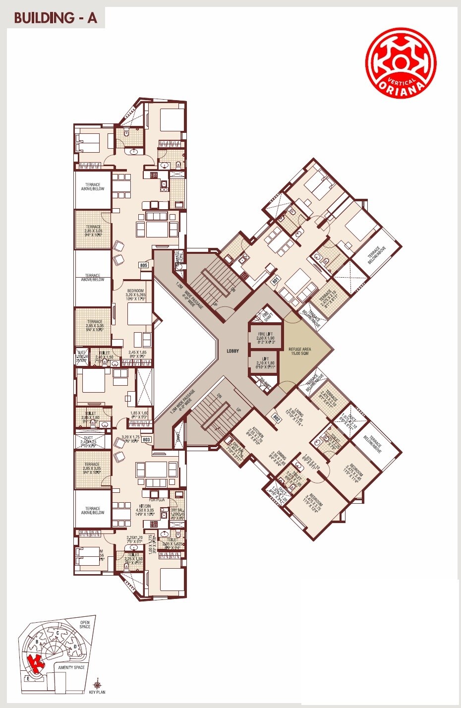 Vertical Oriana Floor Plans 1