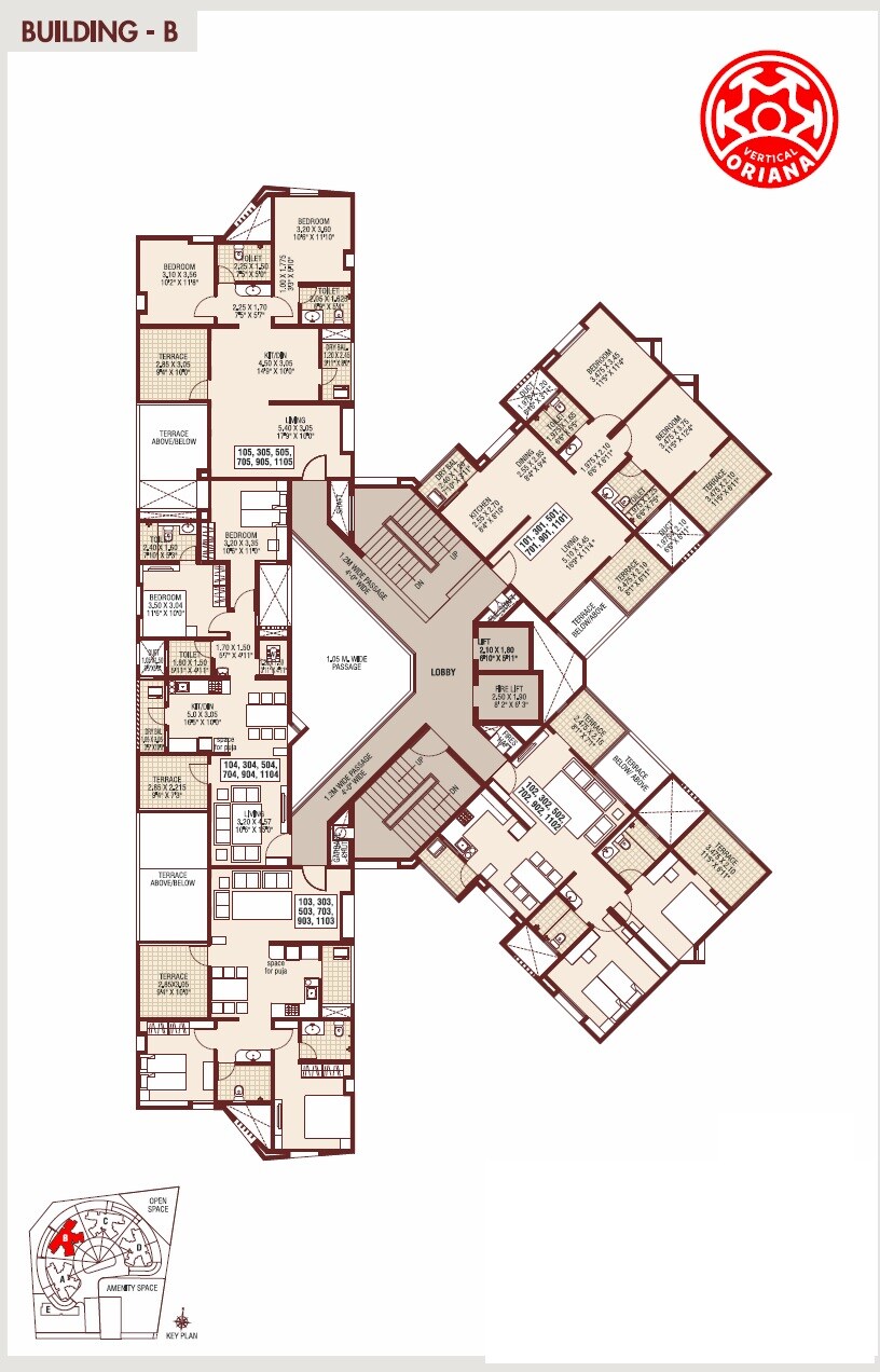 Vertical Oriana Floor Plans 2