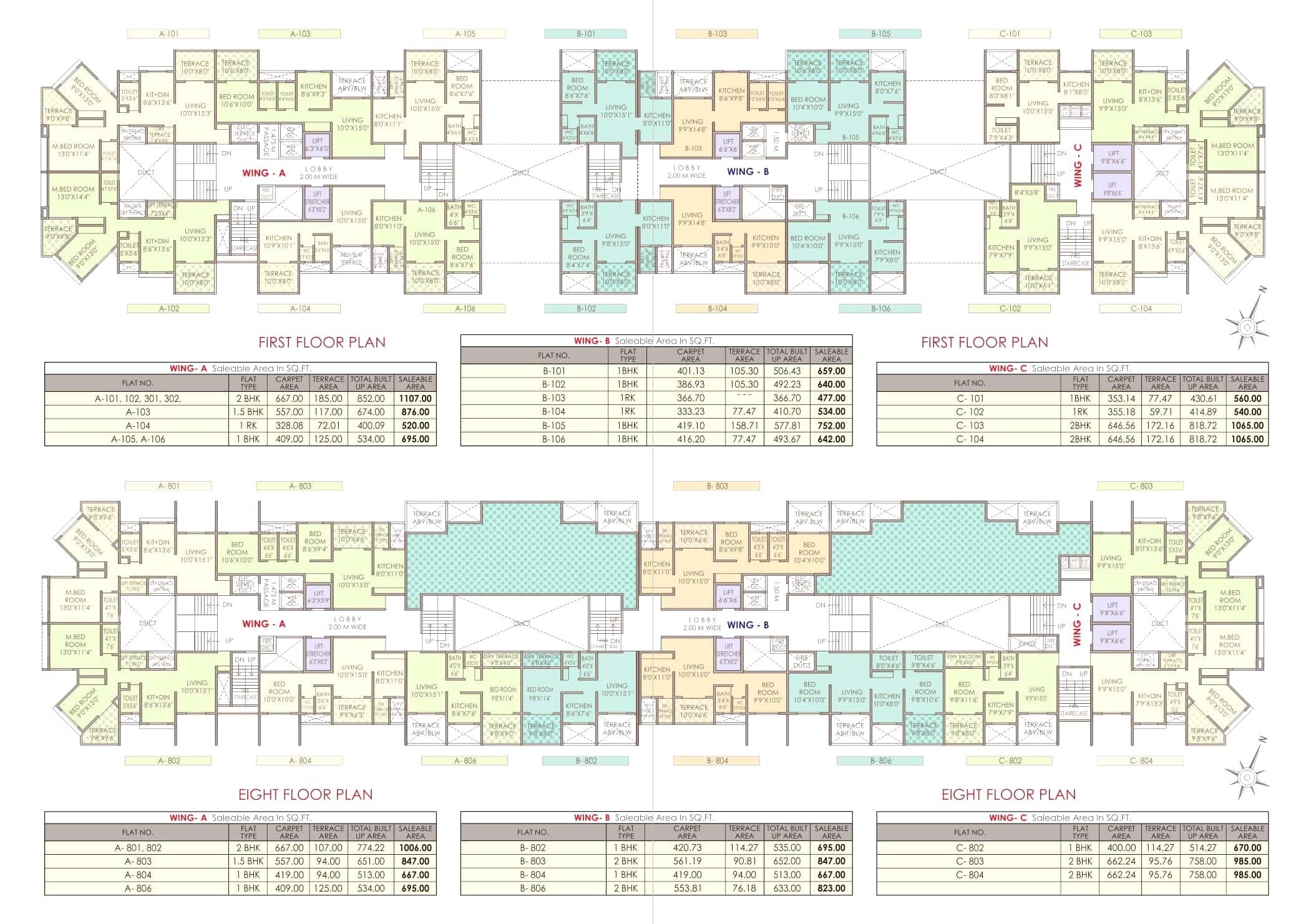 Vidya Kaka Homes Floor Plans