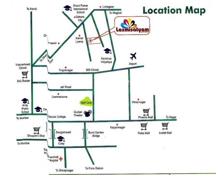 Vijayalaxmi Laxmisatyam Residency Location Image