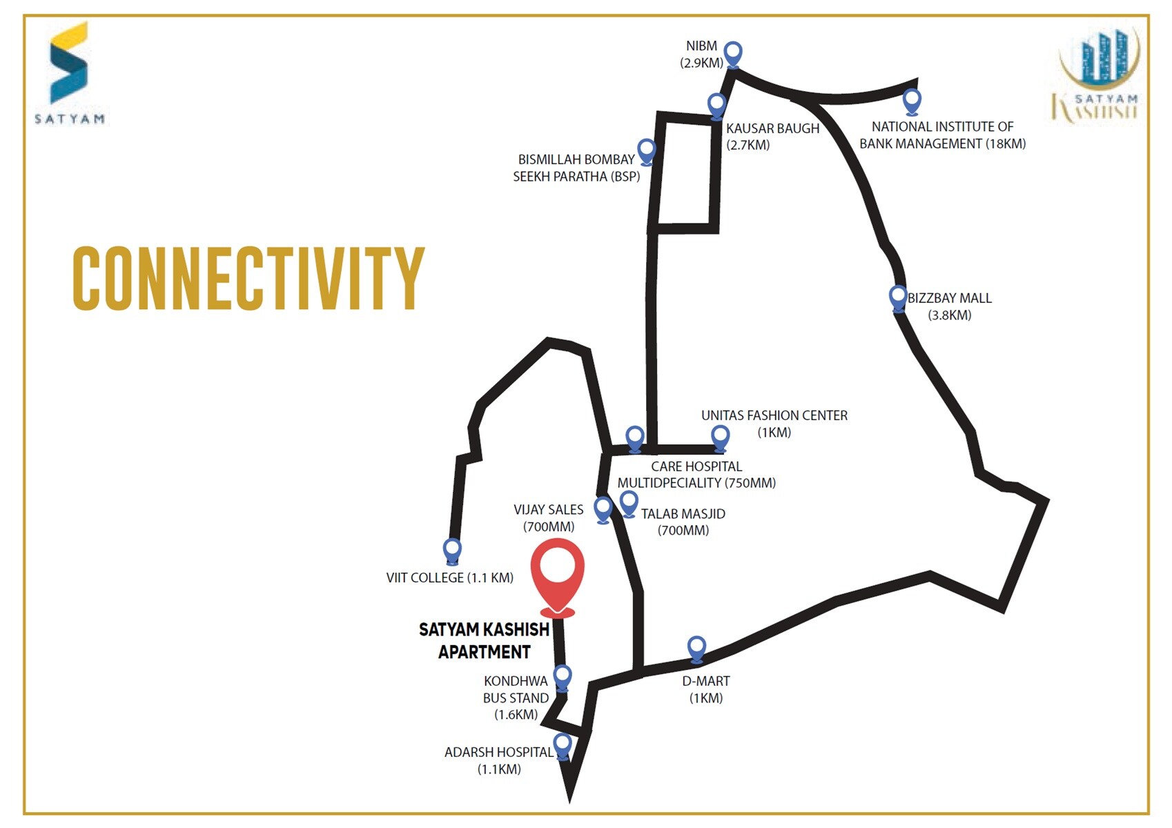 Vijayalaxmi Satyam Kashish Location Image