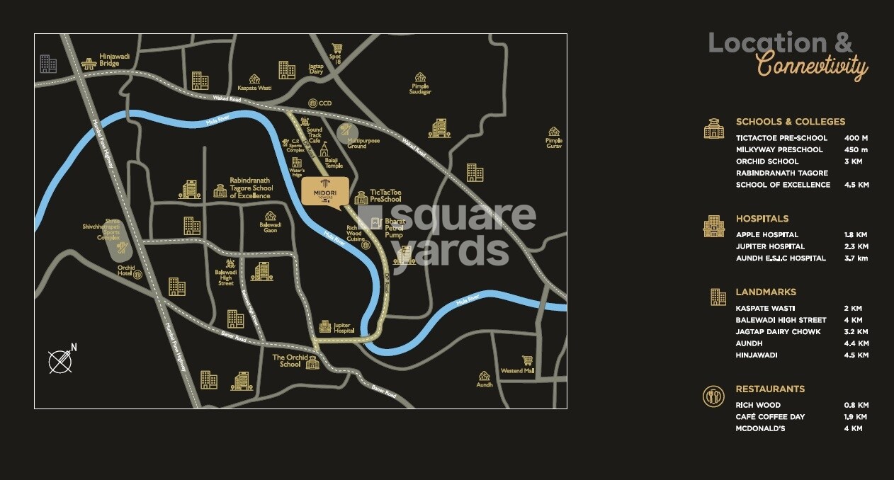 Vikram Midori Towers Location Image