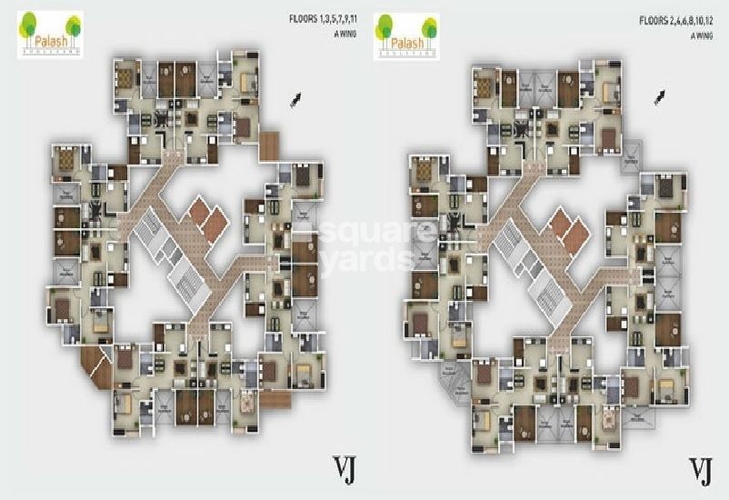 Vilas Javdekar Palash Boulevard Floor Plans