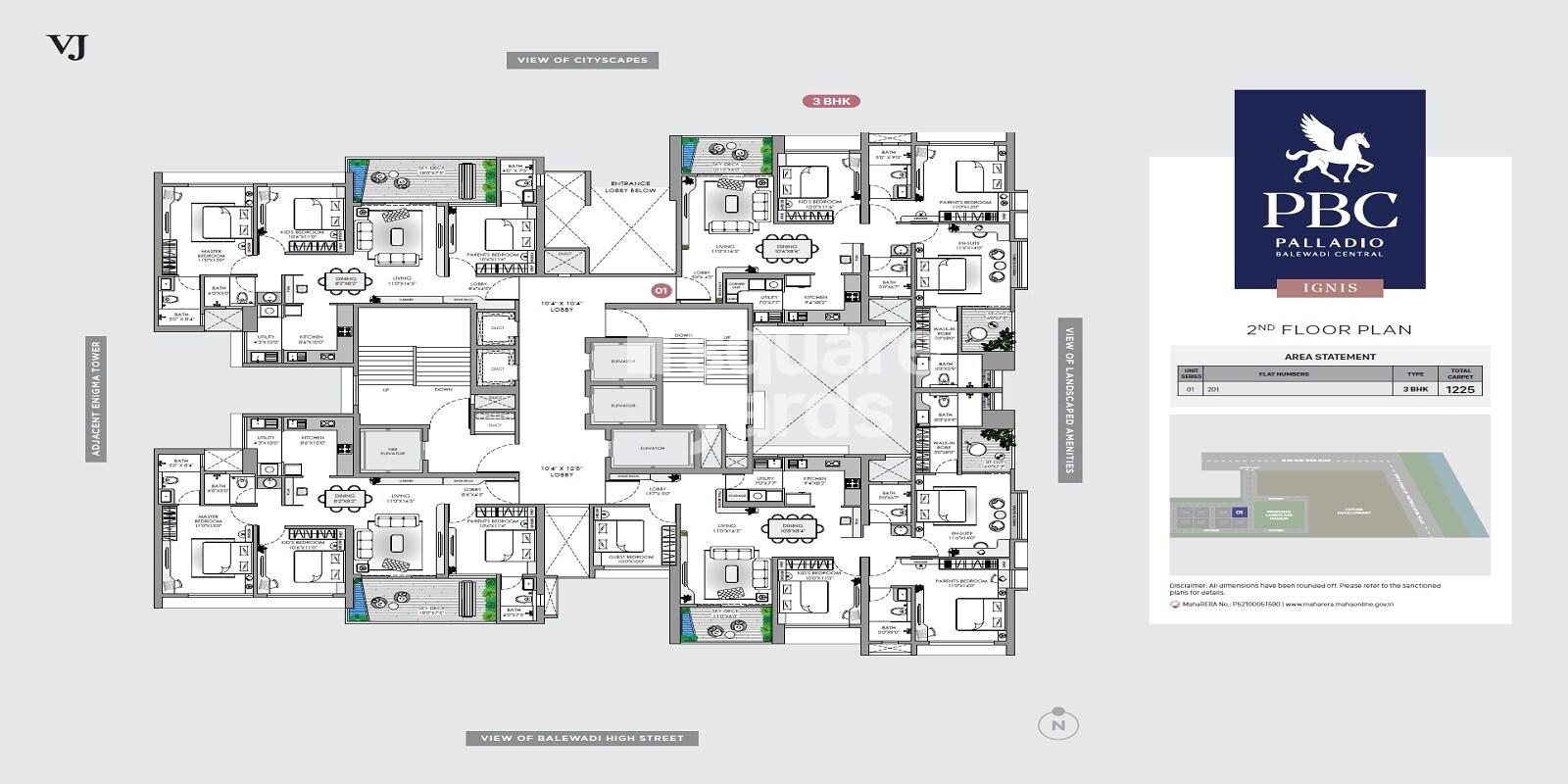 Vilas Javdekar Palladio Balewadi Central Floor Plans 2
