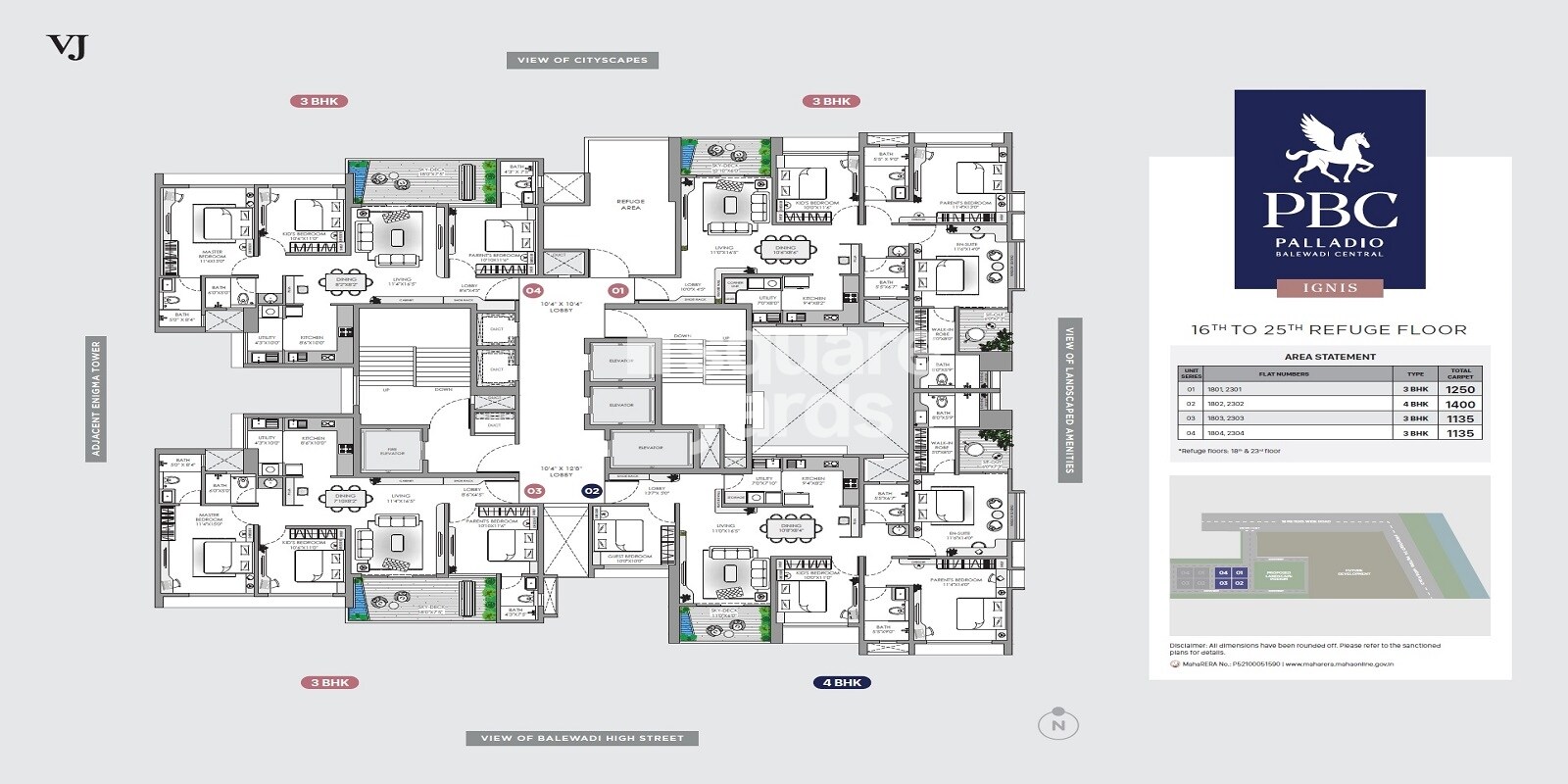 Vilas Javdekar Palladio Balewadi Central Floor Plans 5