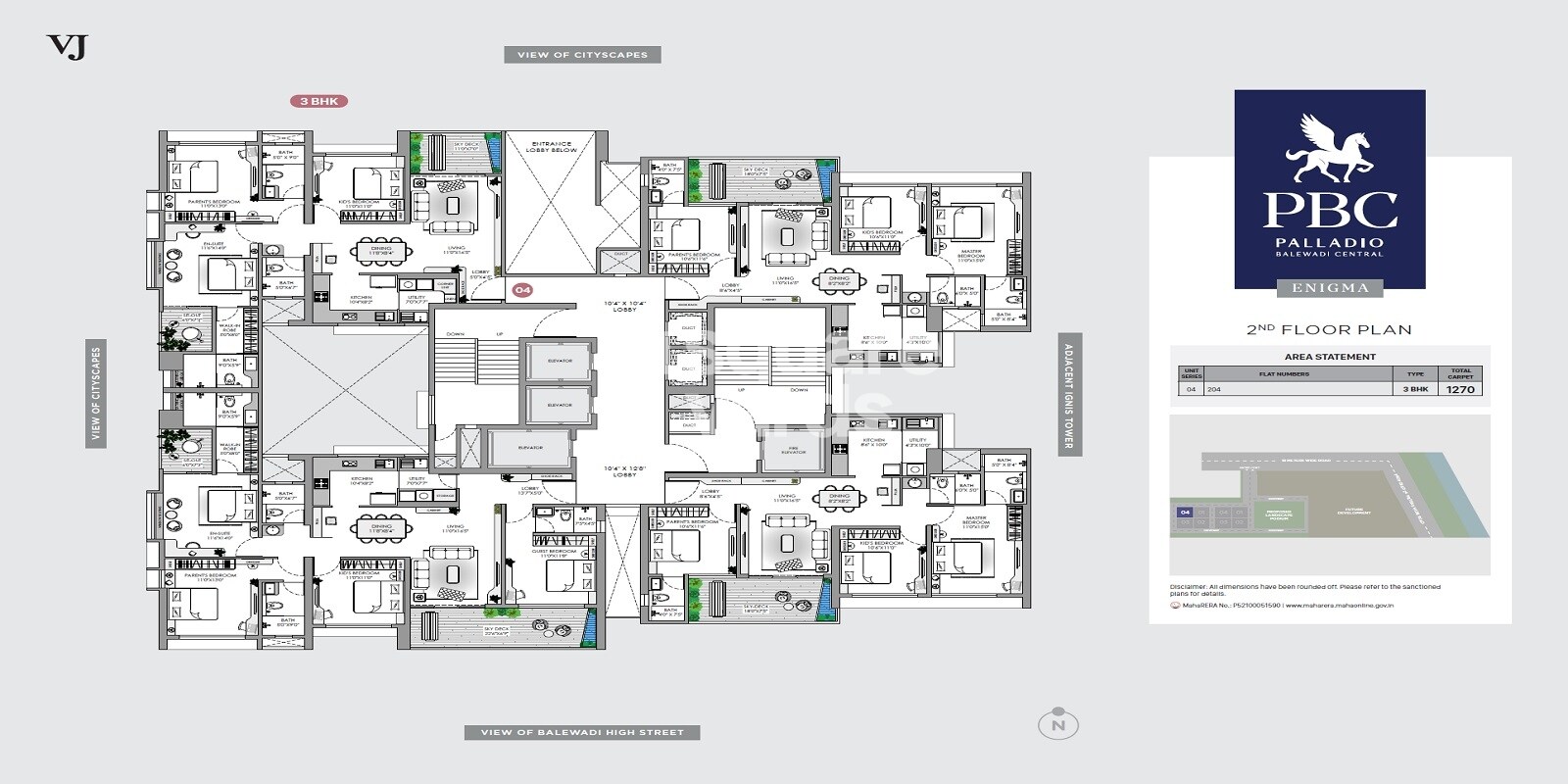Vilas Javdekar Palladio Balewadi Central Floor Plans 7