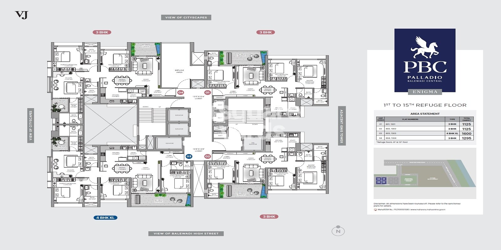 Vilas Javdekar Palladio Balewadi Central Floor Plans 8