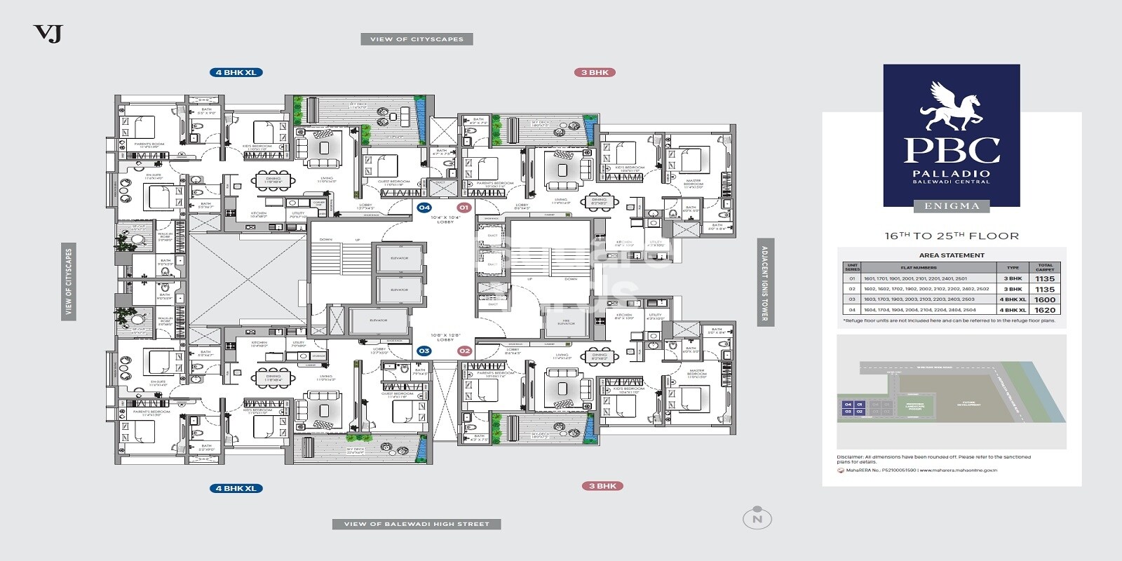 Vilas Javdekar Palladio Balewadi Central Floor Plans 9