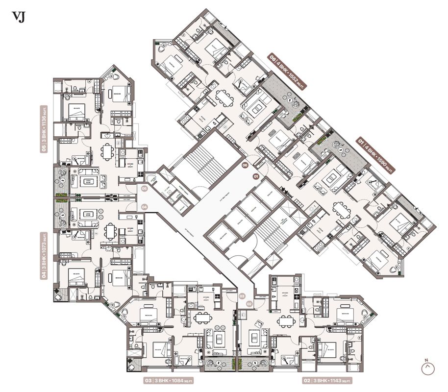 Vilas Javdekar Palladio Balewadi RiverFront Floor Plans