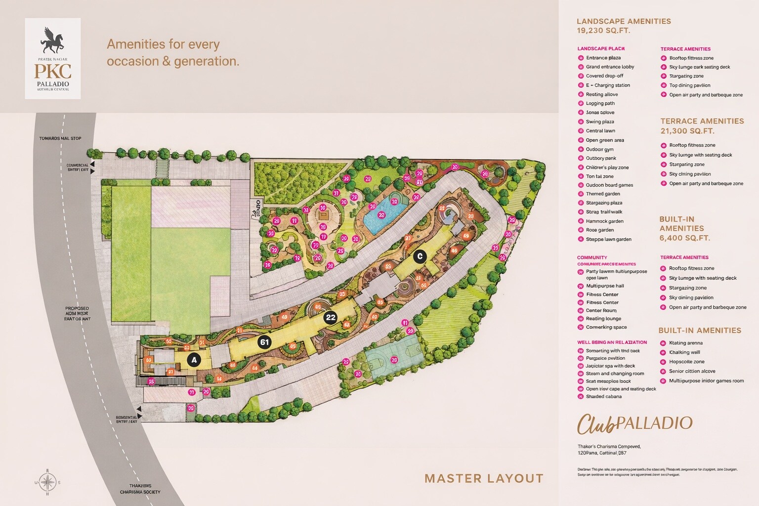 Vilas Javdekar Palladio Kothrud Central Master Plan Image