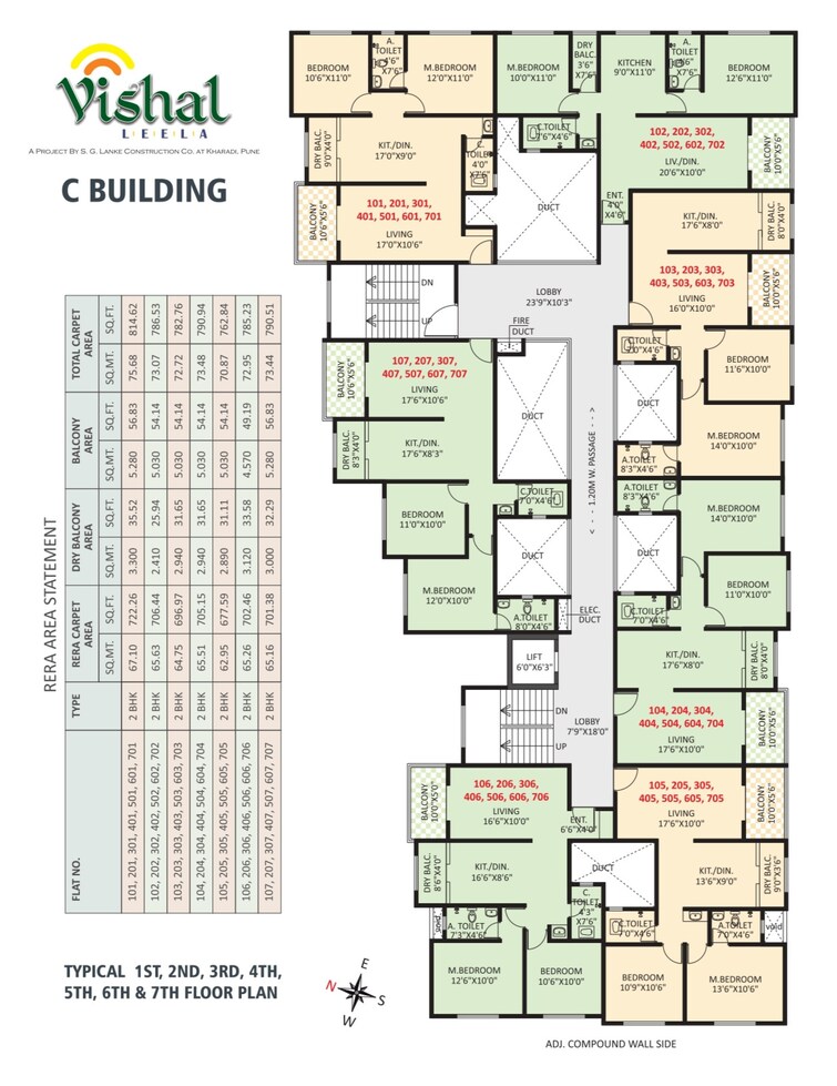 Vishal Leela Residency Floor Plans