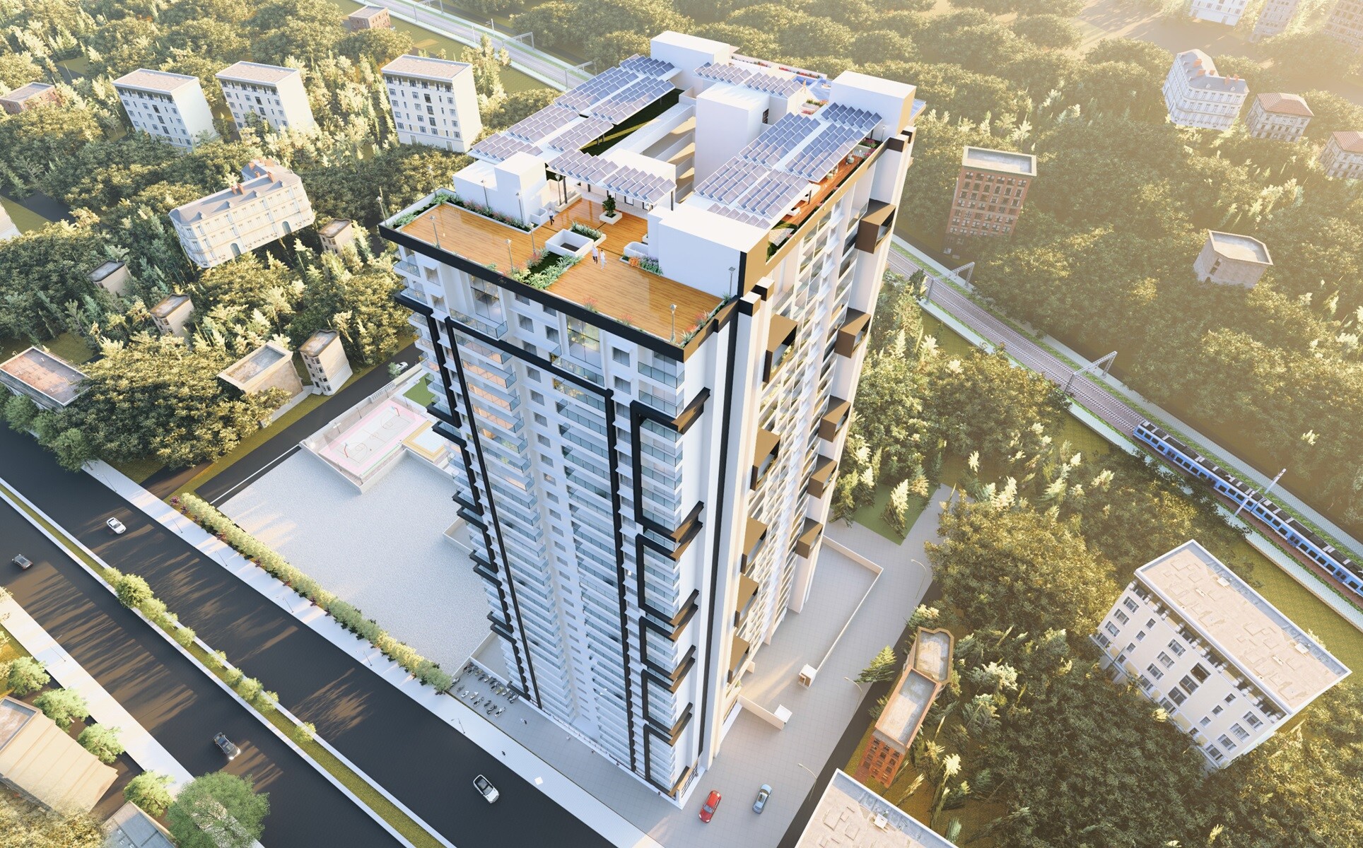 Vishnu Crown Tower View