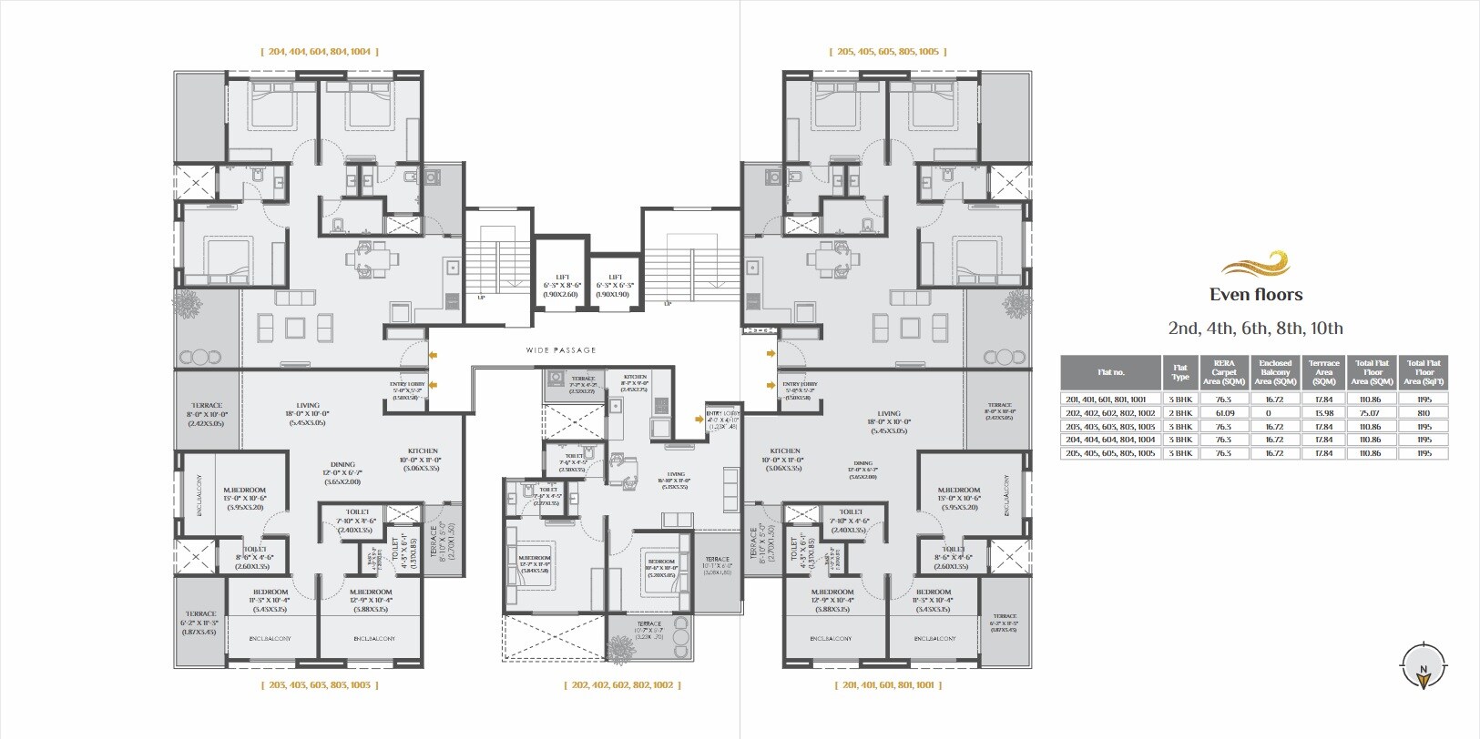 Vision Indratej Floor Plans