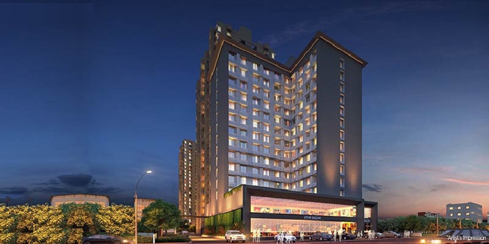 VJ Town Center residential project in Wakad