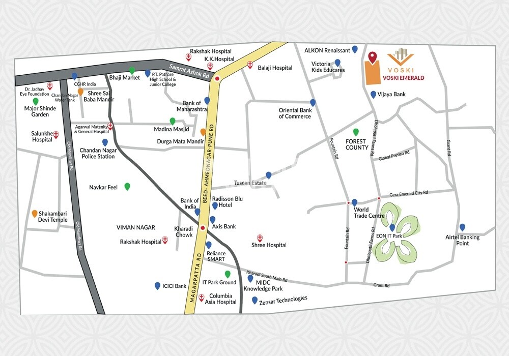 Voski Emerald II Location Image