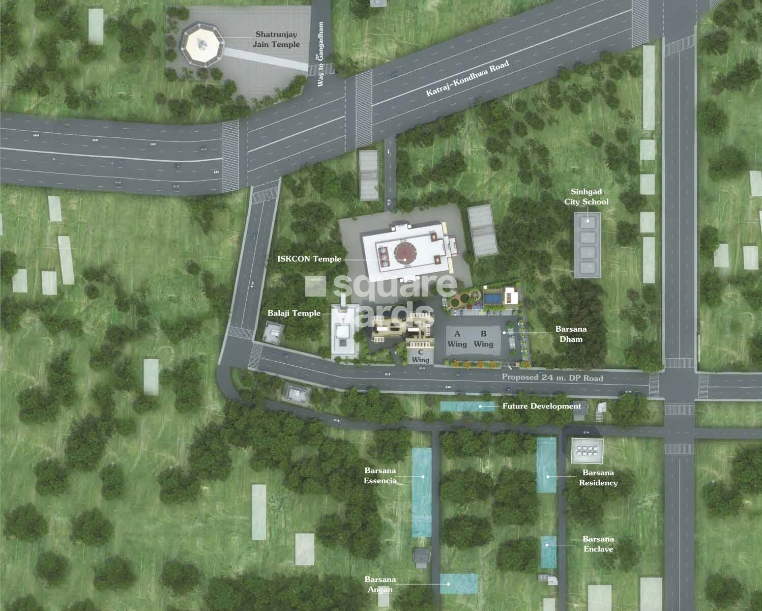 Vrindavan Barsana Dham Master Plan Image