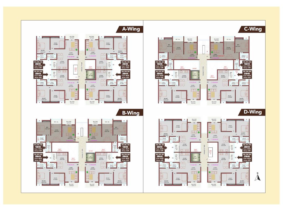 Vritti Mysha Floor Plans