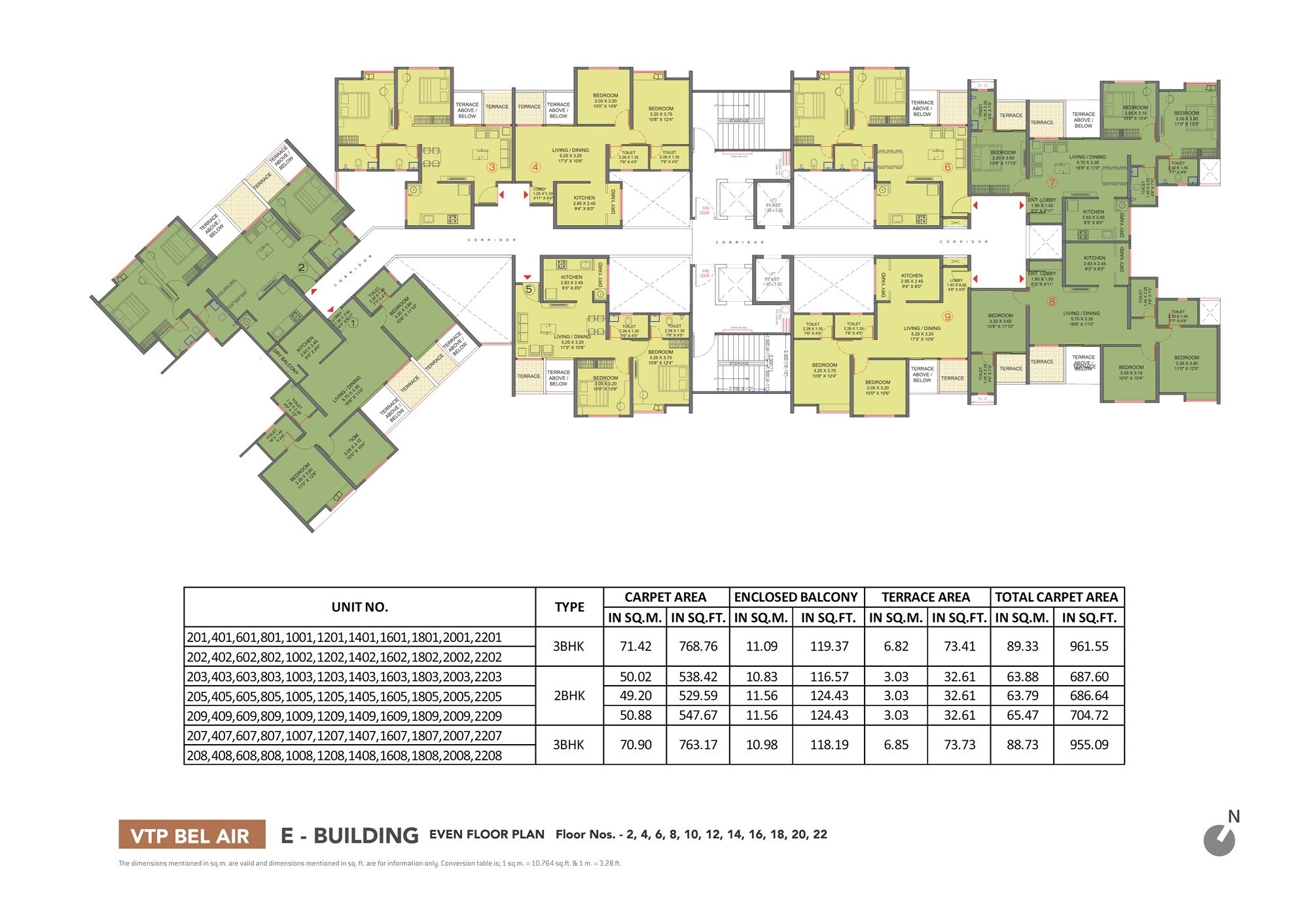 VTP Belair E And F Building Floor Plans