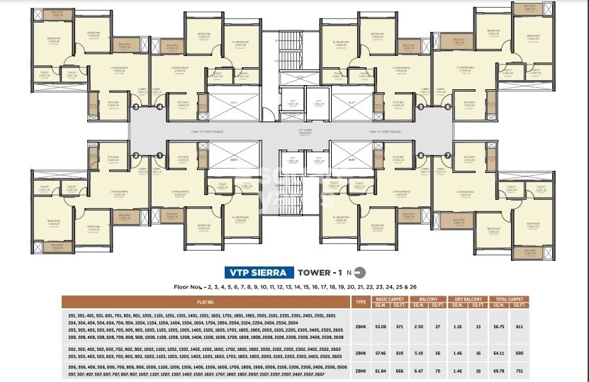 VTP Sierra Floor Plans