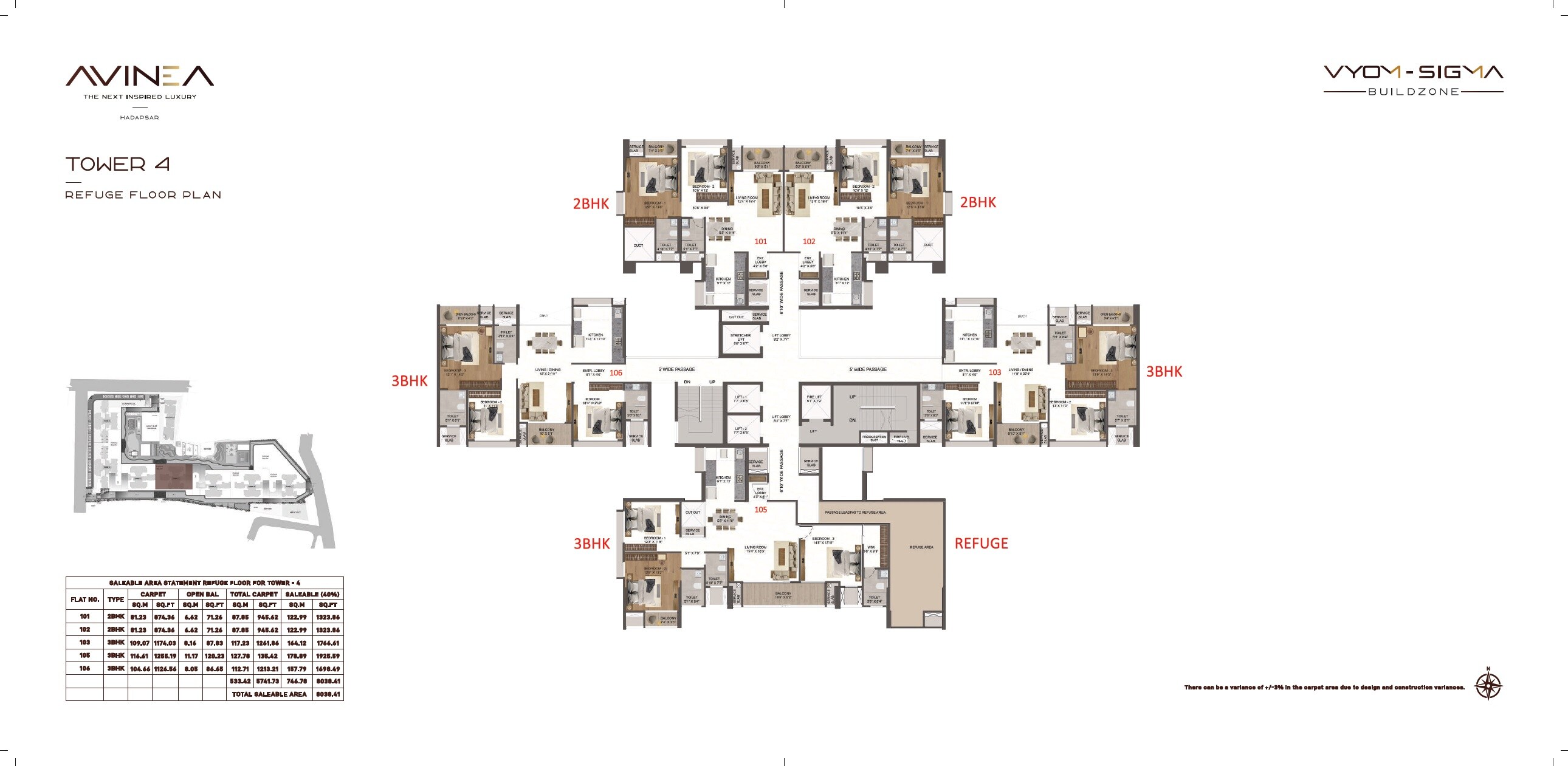 Vyom Avinea Floor Plans