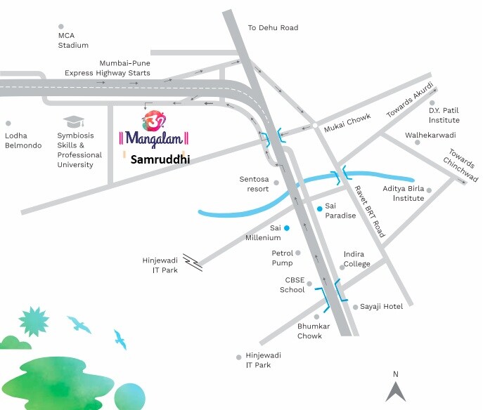 Wadhwani Om Mangalam Samruddhi Location Image