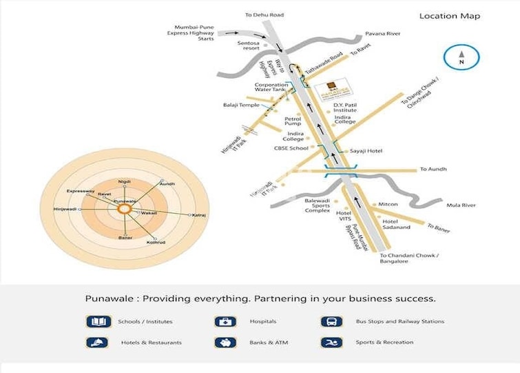 Wadhwani Sai Paradise Location Image