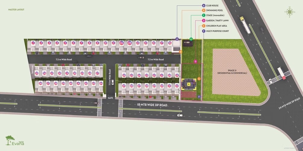 Yash Evana Master Plan Image