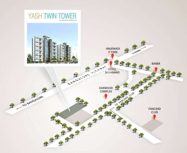 yash twin tower location image1