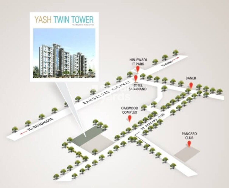 Yash Twin Tower Location Image