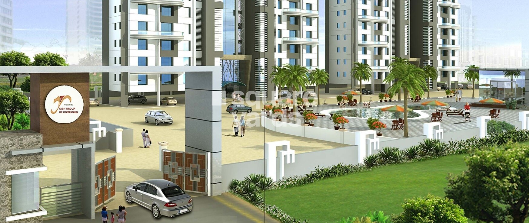 Yash Twin Tower Entrance View