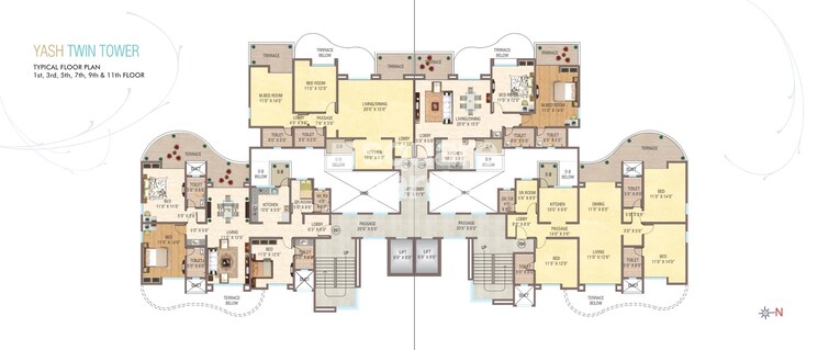 Yash Twin Tower Floor Plans