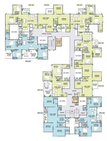 Yashada Splendid Courtyard Floor Plans