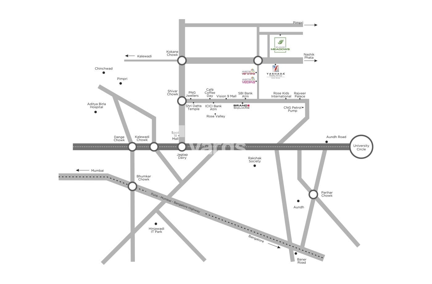 Yashada Splendid Meadows Location Image