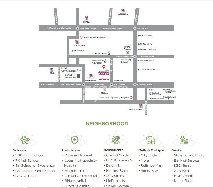 Yashada Vivanta Life Vedika Location Image