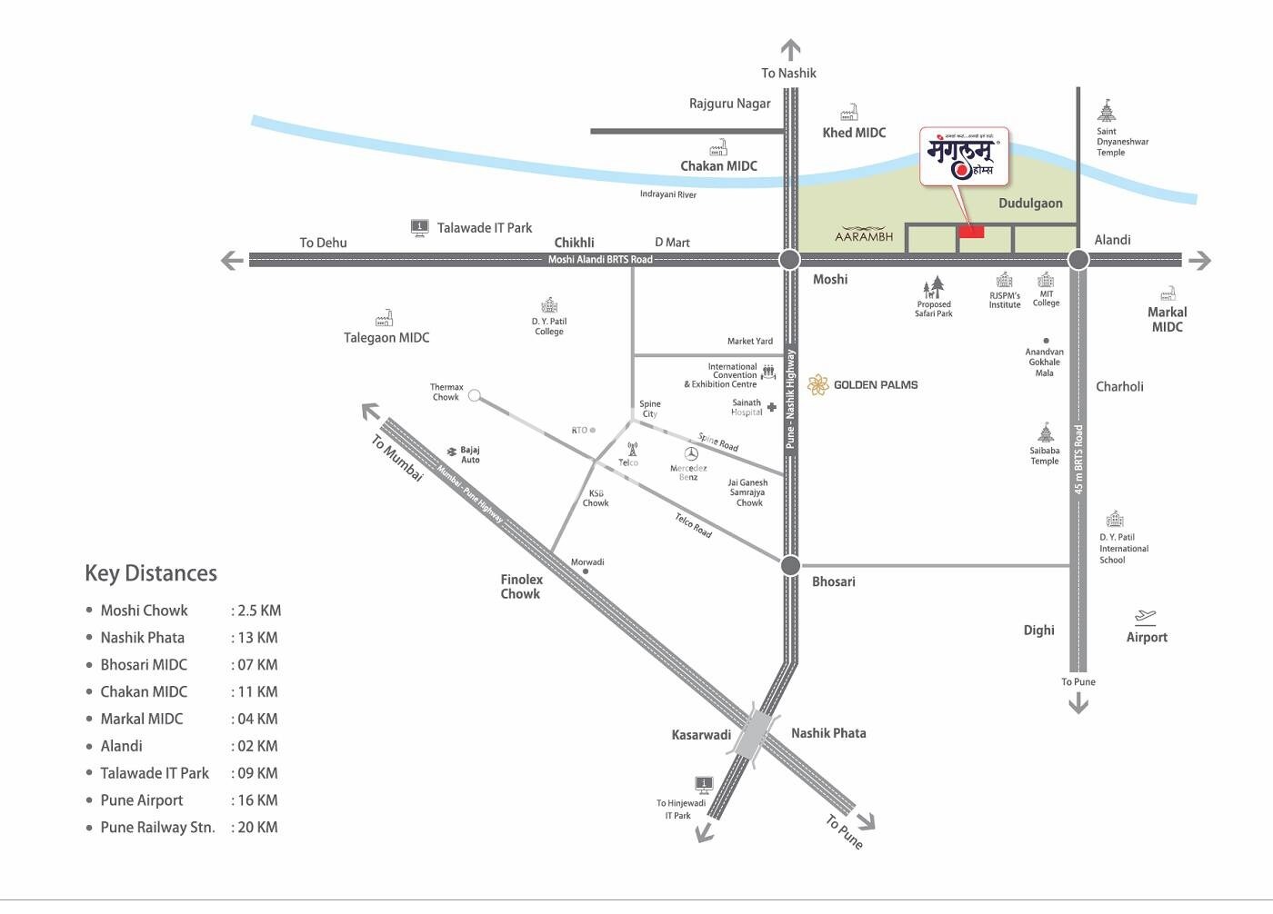 Yashashree Mangalam Homes Location Image