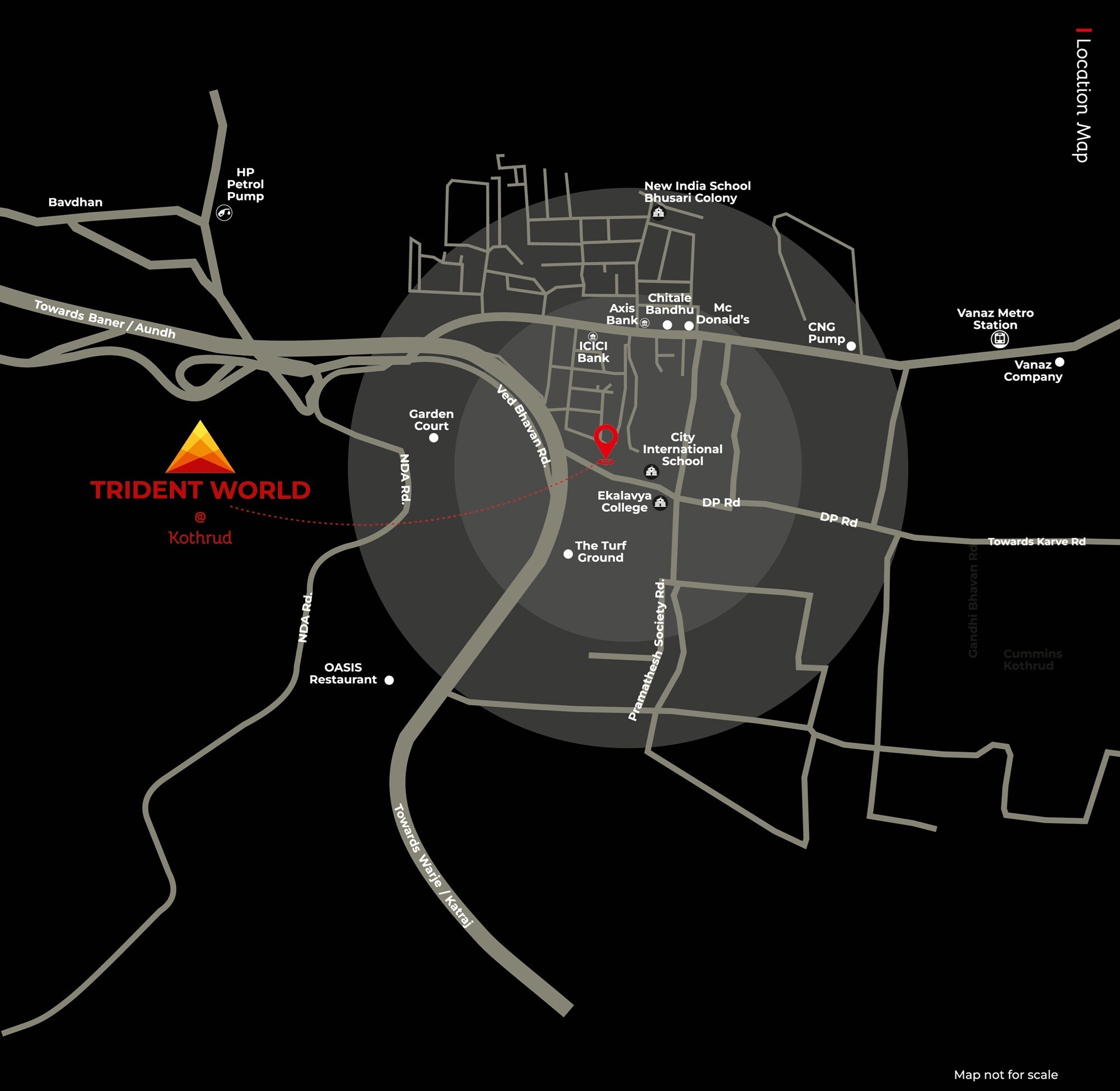 Yashoda Trident World Location Image