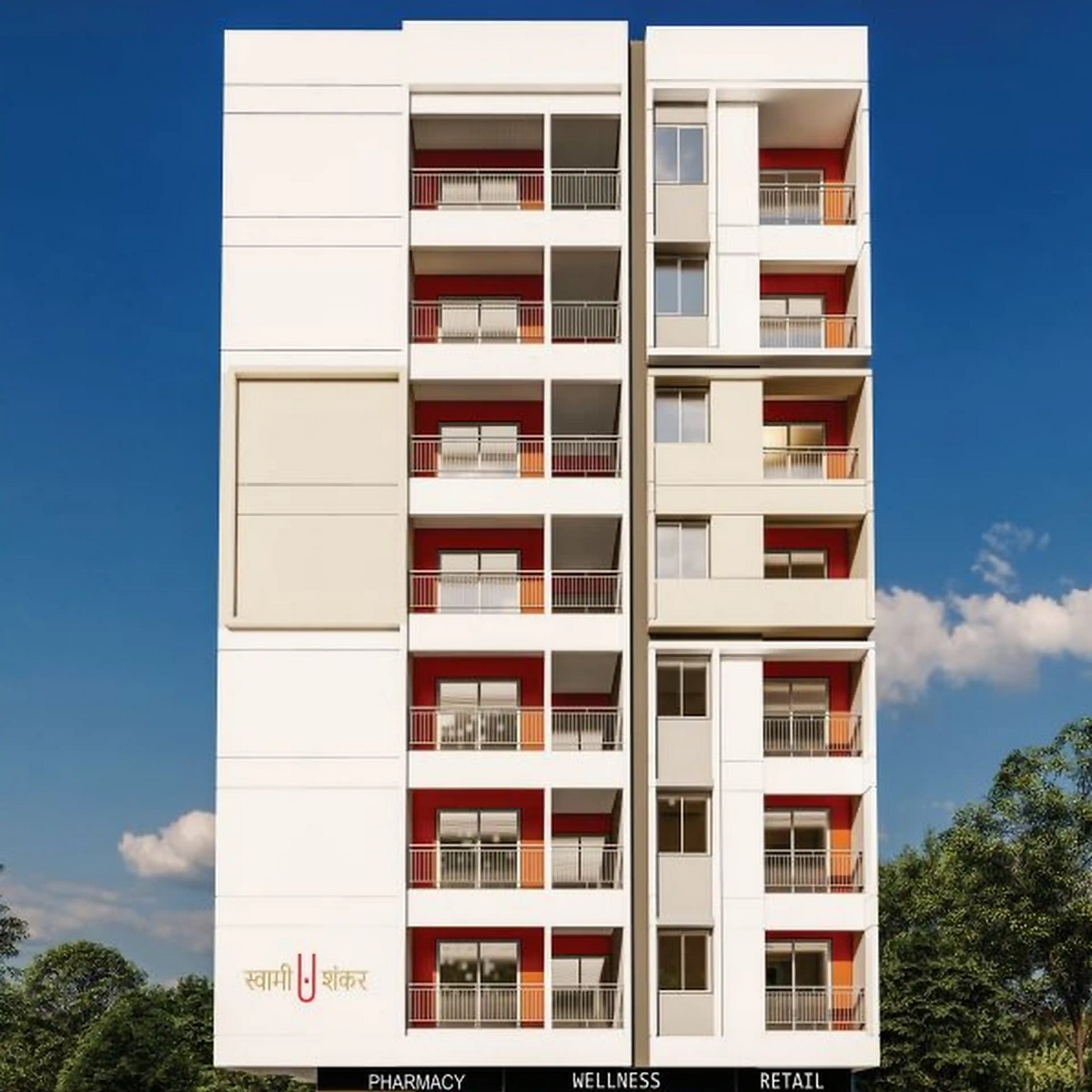 Yashraj Swami Shankar Apartment Exteriors