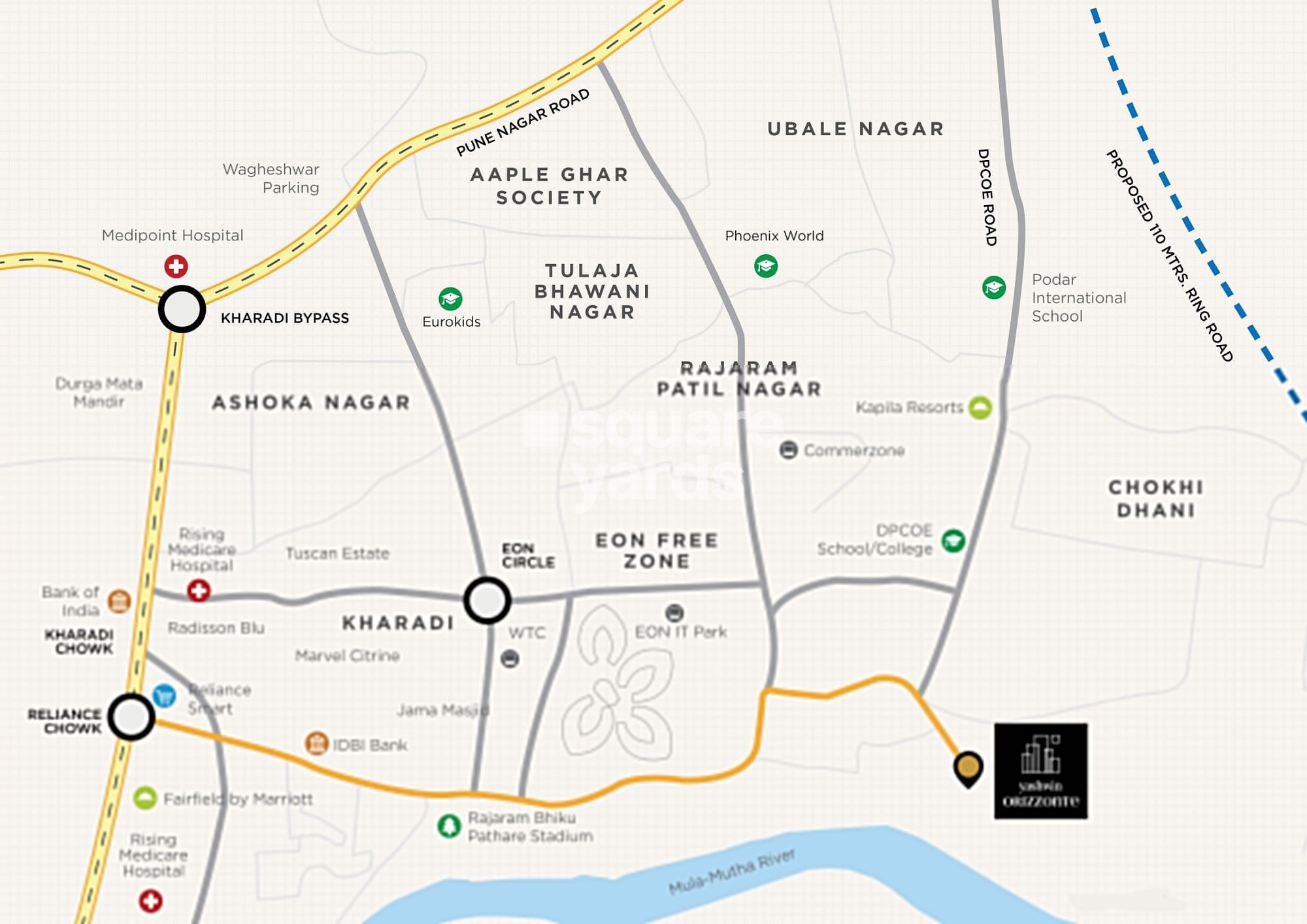 Yashwin Orizzonte Location Image