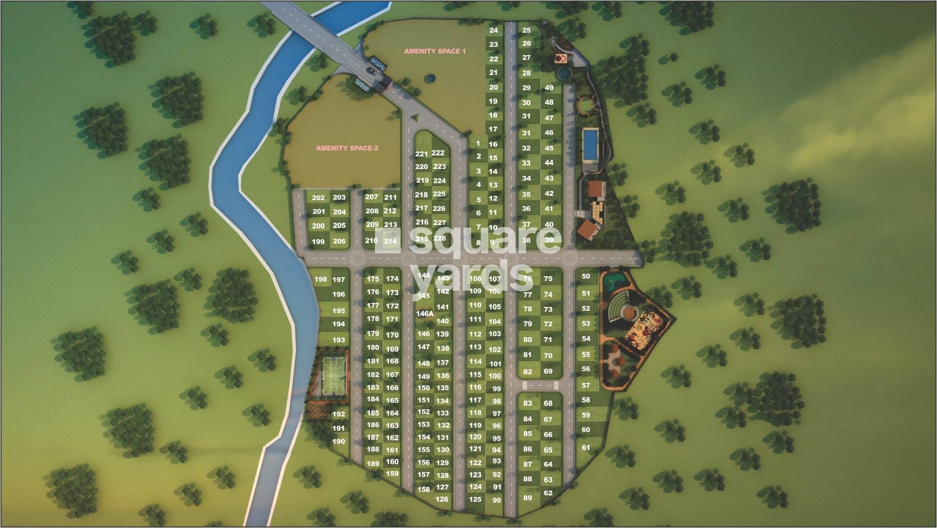 Yavat-Indralok-Nagari_an aerial view of a computer generated image of a train
