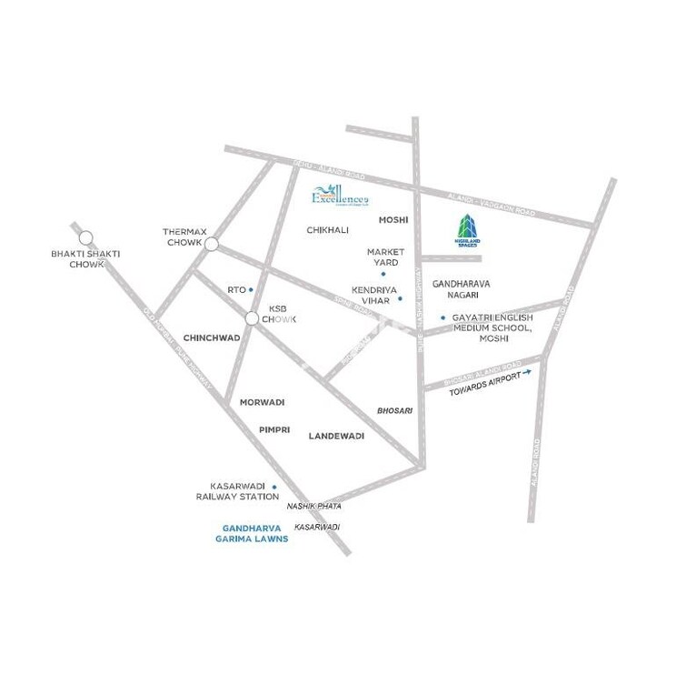 Yogesh Gandharva Excellence Location Image